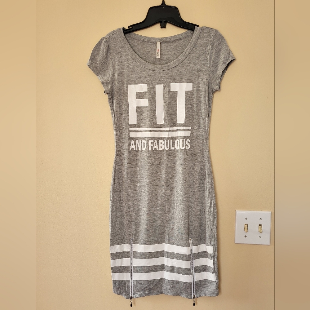 Pink Avenue t shirt dress